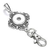 snap sliver hook Pendant  fit 20MM snap button jewelry