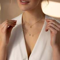 Stainless Steel Colorful Twelve Birthday Stone Zircon Necklace