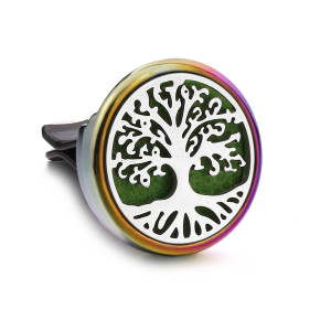 Stainless steel Alloy hollow car bracket car aromatherapy air outlet clip life tree car aromatherapy clip perfume dispenser