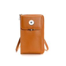 Single shoulder bag, fashionable diagonal cross bag, mobile phone bag fit 20MM Snaps button jewelry wholesale