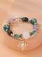 Butterfly Natural Stone Beaded Bracelet