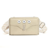 Single shoulder crossbody bag, mobile phone bag, large capacity small square bag fit 20MM Snaps button jewelry wholesale