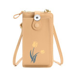 Printed One Shoulder Crossbody Bag Long Wallet Card Bag Mobile Case fit 20MM Snaps button jewelry wholesale