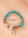 Shell Natural Stone Beaded Bracelet
