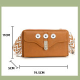 Single shoulder crossbody bag, mobile phone bag, large capacity small square bag fit 20MM Snaps button jewelry wholesale
