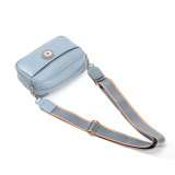 Large capacity outdoor leisure one shoulder small square bag crossbody bag fit 20MM Snaps button jewelry wholesale