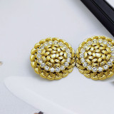 20MM Metal Design Sensory Water Diamond snap button charms