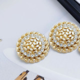 20MM Metal Design Sensory Water Diamond snap button charms