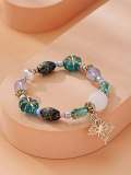 Butterfly Natural Stone Beaded Bracelet