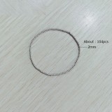 Stainless steel silver ball elastic bracelet