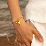 Stainless steel love bracelet