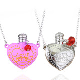 Valentine's Day Love and Poison Love Small Bottle Pendant Couple Necklace
