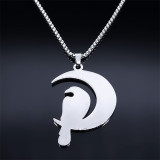 Stainless Steel owl Pendant Necklace