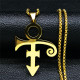 Stainless Steel Cross Couple Love Symbol Pendant Necklace