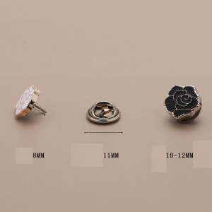 10pcs/lot 12MM Neckline anti slip pearl flower drop alloy button sewn button coat sweater shirt cardigan decorative button detachable button brooch