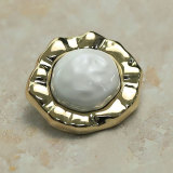22MM Metal flower snap button charms