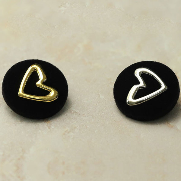 22MM Metal love snap button charms