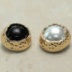 22MM Metal pearl snap button charms
