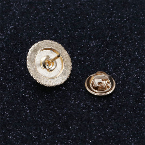 20MM 25MM Metal Neckline anti slip pearl flower drop alloy button sewn button coat sweater shirt cardigan decorative button detachable button brooch
