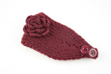 Warm Camellia Flower Headband Knitted Woolen Hair Band Ear Protector Headcover Hair Accessories