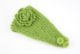 Warm Camellia Flower Headband Knitted Woolen Hair Band Ear Protector Headcover Hair Accessories