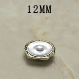 12MM Metal flower snap button charms