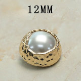 12MM Metal pearl snap button charms