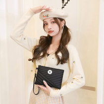 Embroidered mobile phone bag, fashionable handheld bag fit 20MM Snaps button jewelry wholesale