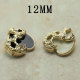 12MM Metal love snap button charms
