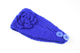 Warm Camellia Flower Headband Knitted Woolen Hair Band Ear Protector Headcover Hair Accessories