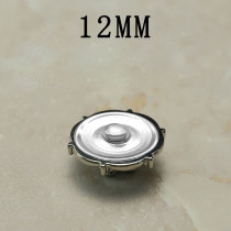 12MM Metal Clover flower snap button charms