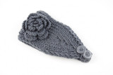 Warm Camellia Flower Headband Knitted Woolen Hair Band Ear Protector Headcover Hair Accessories
