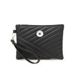 Embroidered mobile phone bag, fashionable handheld bag fit 20MM Snaps button jewelry wholesale