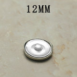 12MM Metal love snap button charms