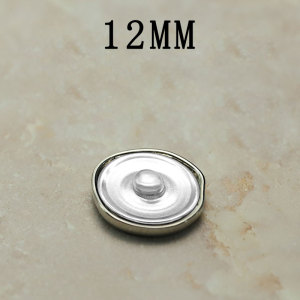 12MM Metal love snap button charms