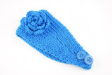 Warm Camellia Flower Headband Knitted Woolen Hair Band Ear Protector Headcover Hair Accessories