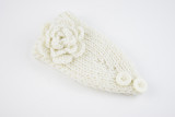 Warm Camellia Flower Headband Knitted Woolen Hair Band Ear Protector Headcover Hair Accessories