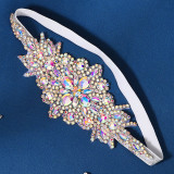 Christmas Makeup Ball Hair with Notes and Diamond Chain Party elasticity Headwear