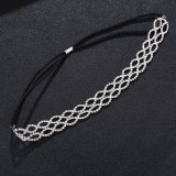 Christmas Makeup Ball Hair with Notes and Diamond Chain Party elasticity Headwear
