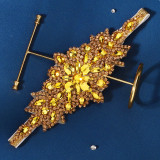 Christmas Makeup Ball Hair with Notes and Diamond Chain Party elasticity Headwear