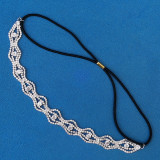 Christmas Makeup Ball Hair with Notes and Diamond Chain Party elasticity Headwear