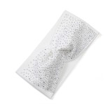 Hot Diamond Band Cross Wide Edge Elastic Rhinestone Hair Band Fashion Shining Diamond