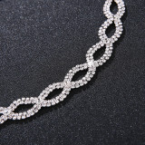 Christmas Makeup Ball Hair with Notes and Diamond Chain Party elasticity Headwear