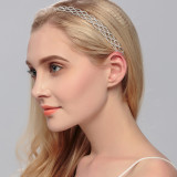 Christmas Makeup Ball Hair with Notes and Diamond Chain Party elasticity Headwear