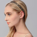 Christmas Makeup Ball Hair with Notes and Diamond Chain Party elasticity Headwear
