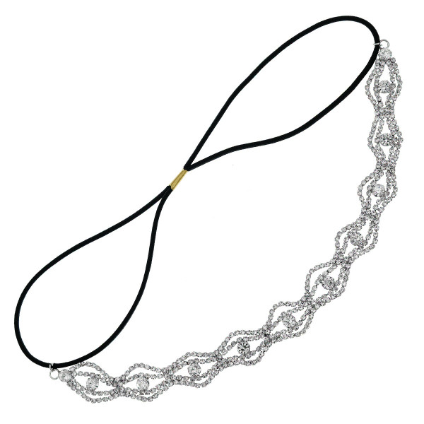 Christmas Makeup Ball Hair with Notes and Diamond Chain Party elasticity Headwear