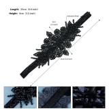 Christmas Makeup Ball Hair with Notes and Diamond Chain Party elasticity Headwear