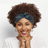 Hot Diamond Band Cross Wide Edge Elastic Rhinestone Hair Band Fashion Shining Diamond