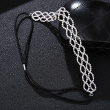 Christmas Makeup Ball Hair with Notes and Diamond Chain Party elasticity Headwear