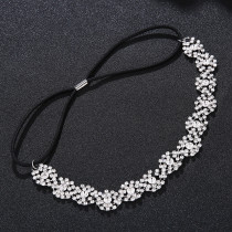 Christmas Makeup Ball Hair with Notes and Diamond Chain Party elasticity Headwear